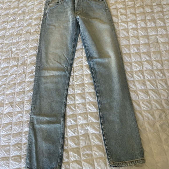 BOYISH Tommy straight leg jeans in barefoot in the park - Picture 4 of 14